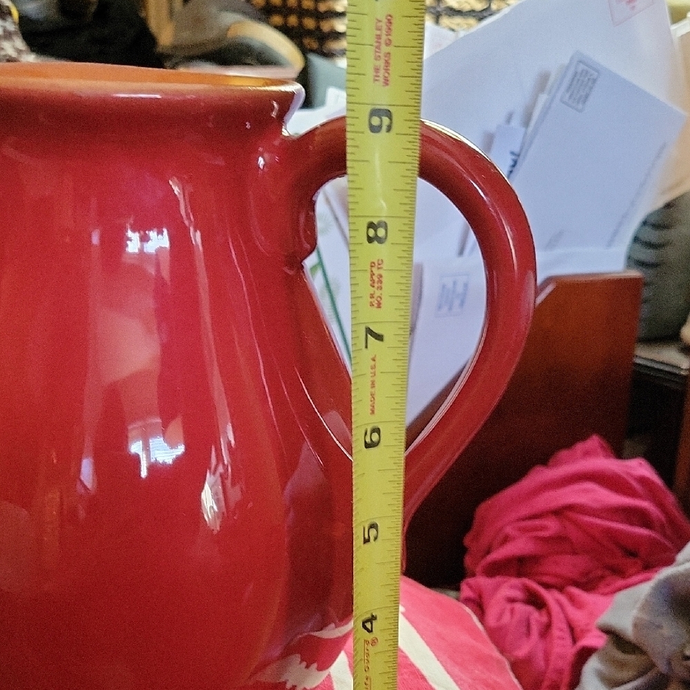 Crate&Barrel Red Pitcher - Picture 7 of 7